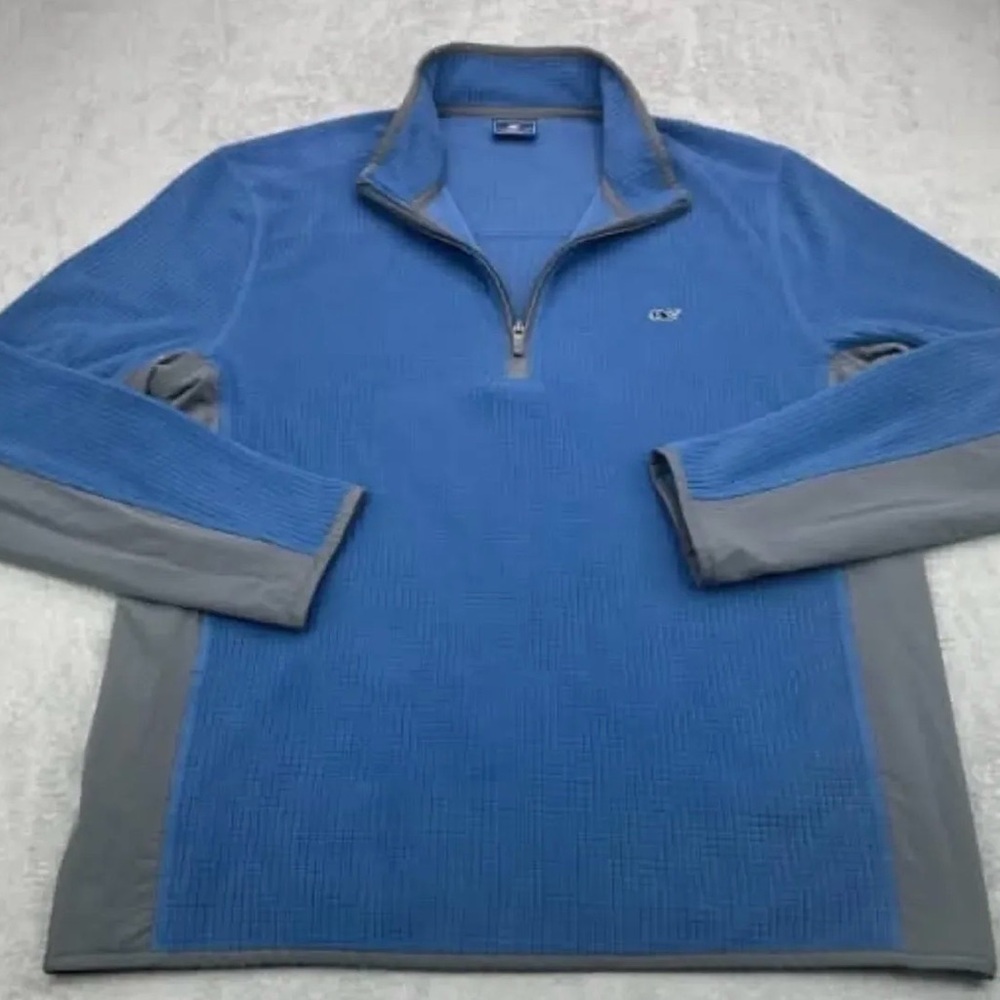 Vineyard Vines Blue Quarter-Zip Men's fleece